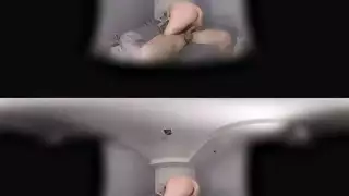 أفلام إباحية بالواقع الافتراضي: عاهرة تتعرض للضرب من قبل فحل